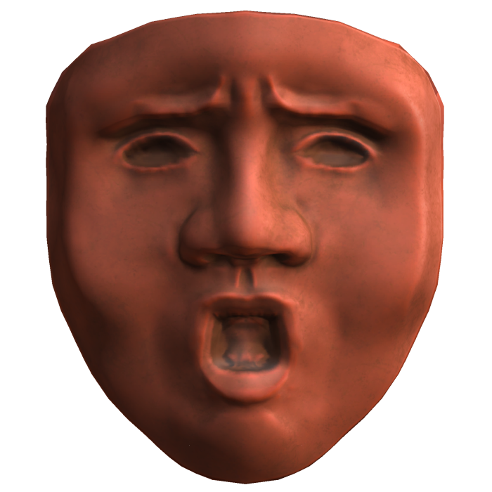 Ancient Greek Theater Shocked Mask