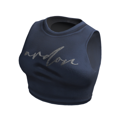 ardor* - cute glitter top (navy) thumbnail