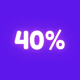 40%
