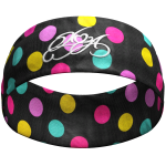 Y2K Yoga Confetti Headband in Black