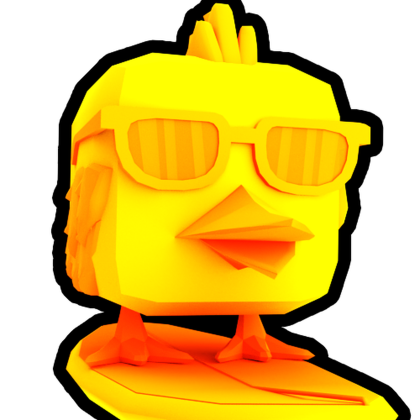 Gold Surfer Duck