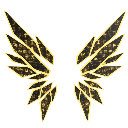 ANIMATED Golden Hacker Wings Roblox item