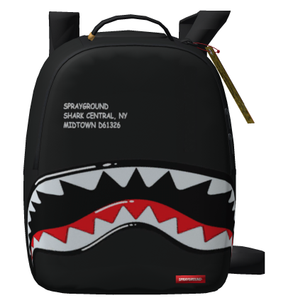 Black Bubble Shark Sprayground Backpack 1.0