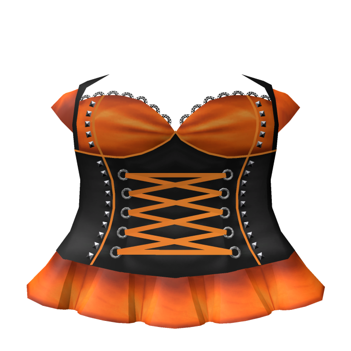 Halloween witch dress in orange