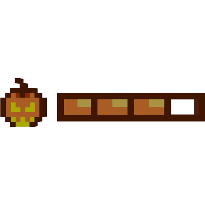 🎃 Halloween Pumpkin 8-Bit Health Bar