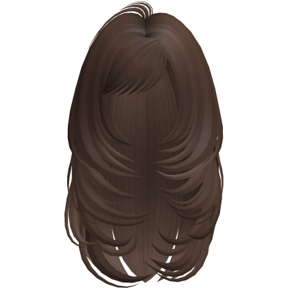 Long Butterfly Layered Hair (Brown) Roblox item