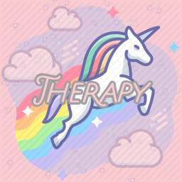 Unique Pastel Unicorn Society Therapy