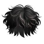 Fluffy Wavy Hair(Black Ombre)