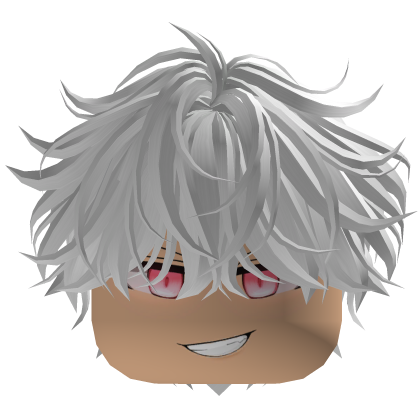 Fluffy Messy Smirk Boy Hair – White thumbnail