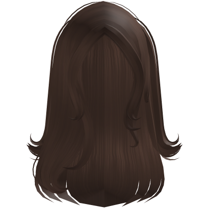 ۶ৎ | half up long sweet swoop brown hair Roblox item
