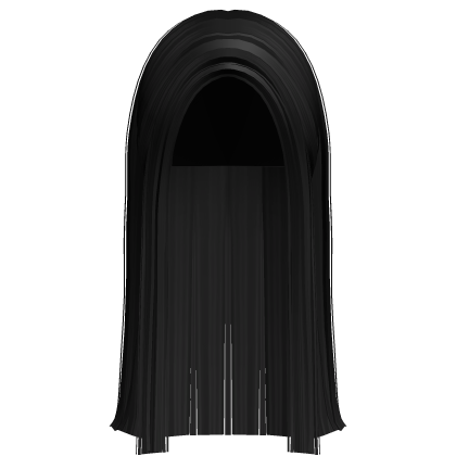 Long Straight Fanned Hime Cut (Black)