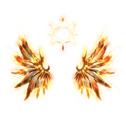 [GLOWING] Godly Angel Wings w/ Halo