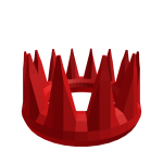 Oversized Red Overlord Crown [Code: RedCrown1]