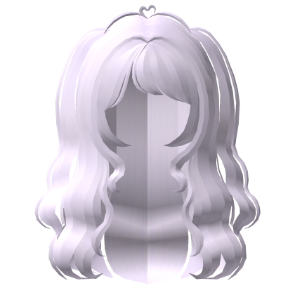 . ‿ ♡ flowy fairytale pigtail wavy hair purple Roblox item