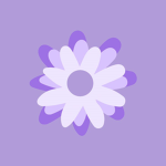Falling purple roses