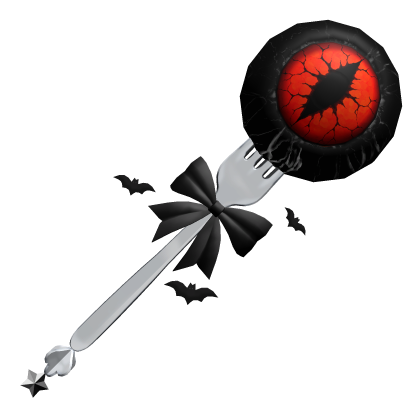 🍀Halloween Dark Eye on Fork(Red)