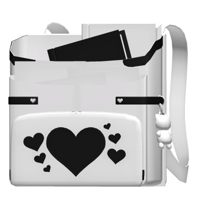 opened white school bag (3.0)