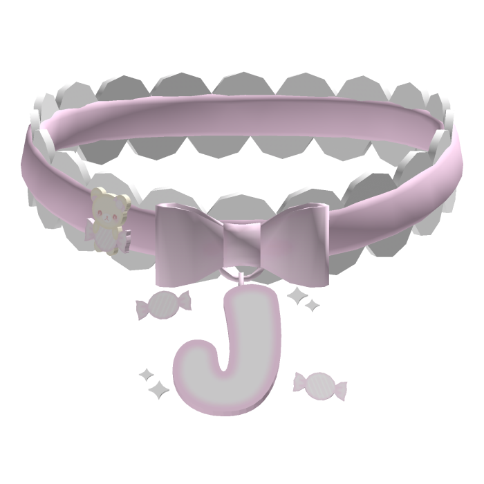 ♡ J initial choker necklace ♡