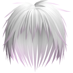 White to Purple Spiky Scene Hair Ombre