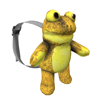 Yellow Plush Frog Backpack
