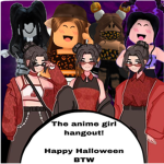 anime girl hangout
