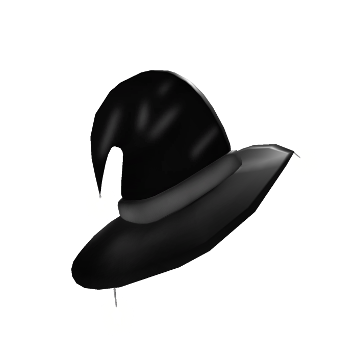 [emissive] halloween hat black and white shiny