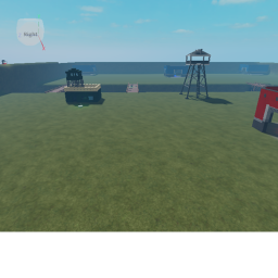 red v blue gun battle