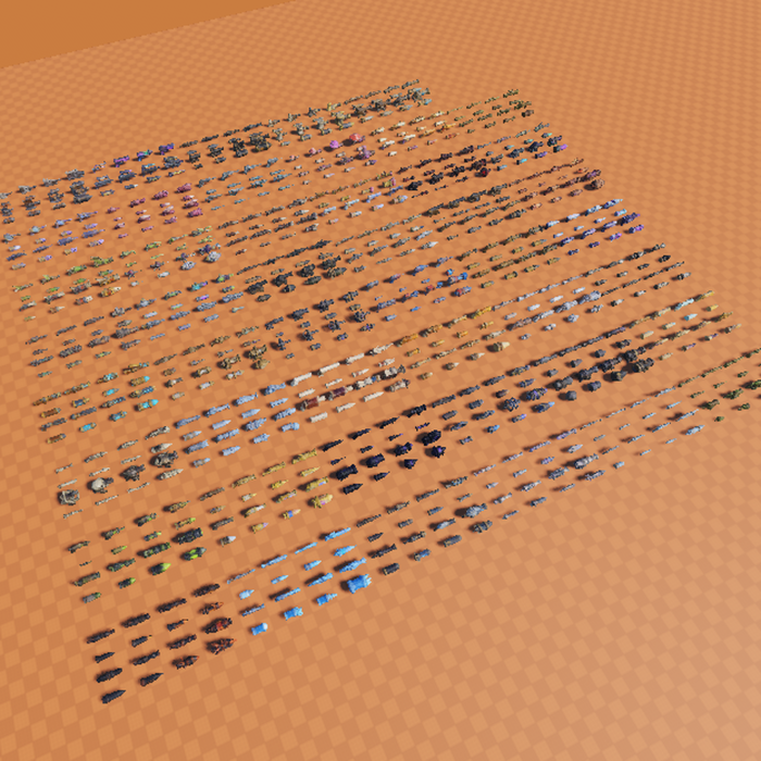 300+ Low Poly Evolving FPS Gun & Ammo Models preview 4