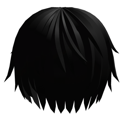 matte black emo hair  Roblox item