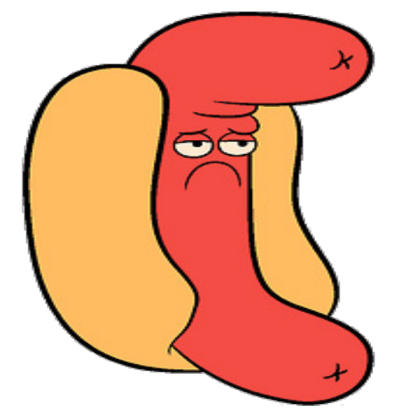 Hot Dog Person from Uncle Grandpa Roblox decal