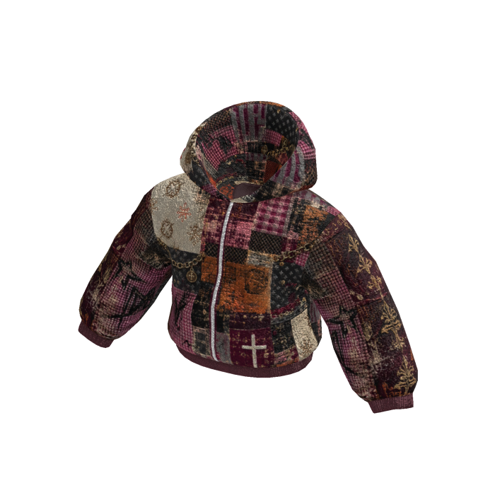 JDN - Vintage Patchwork Studded Jacket
