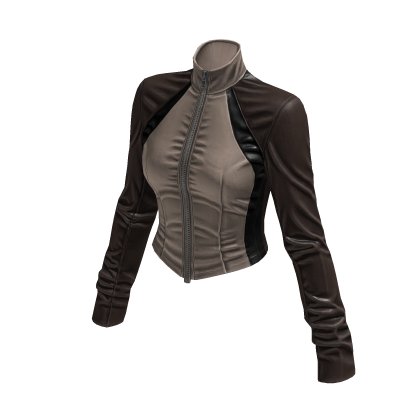 New York Street Racer Jacket (Beige Brown)