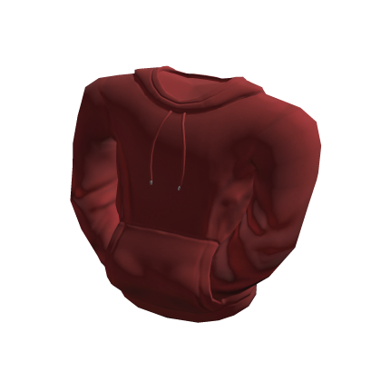 Hoodie with Sleeves on Pocket Red Roblox