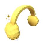 Fluffy Earmuffs in Gold