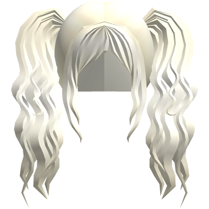 Cute Scene Gyaru Pigtails Long Wavy Light Blonde Roblox item