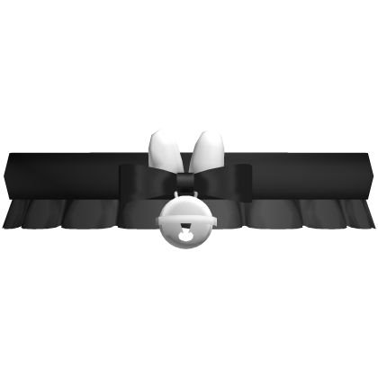 ୨ 𑄝 ୧ cute bunny bow collar with bell in black