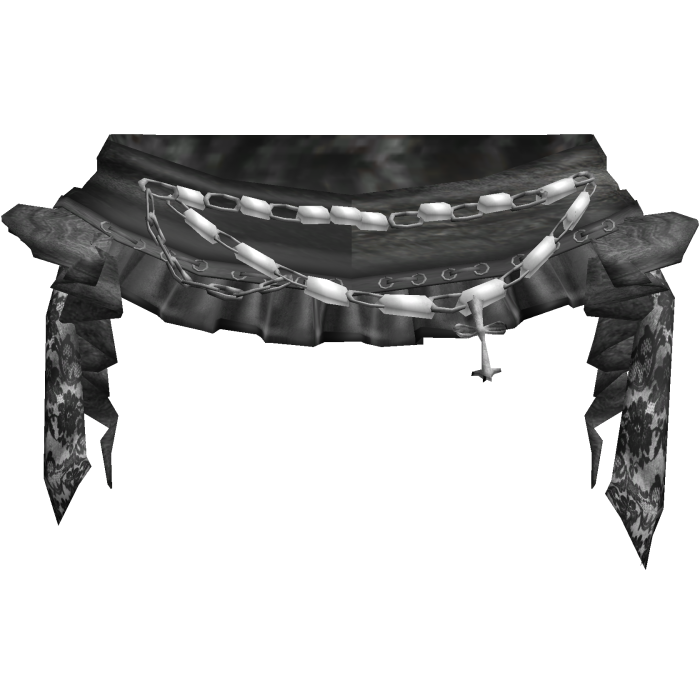 gothic ruffled jirai jellyfish mini skirt black
