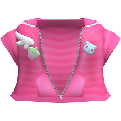 ♡ Kawaii hot pink bunny hood