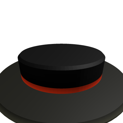 Black short top hat