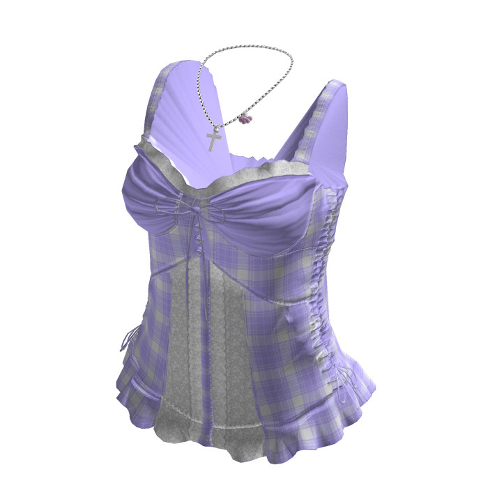 Draped Bust Corset Top (Purple)