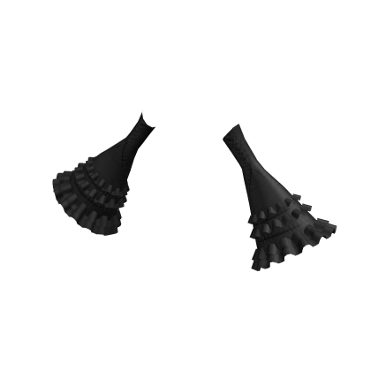 Gothic Frilly ruffled Tiered Lace sleeves [BLACK] thumbnail