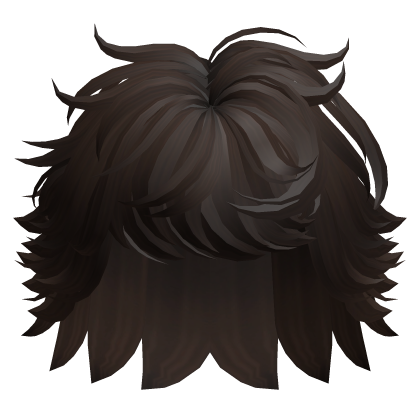 Stylish Messy Layered Soft Boy Hair (Dark Brown) Roblox item