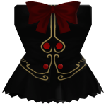 Dark Ingrid - Royal Black Blouse (R6)
