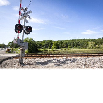 Build a railroad crossing! 