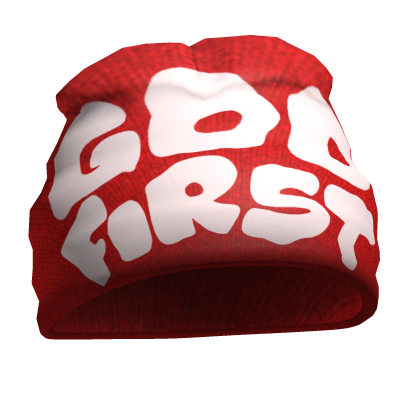 Y2K Valentines God First Beanie