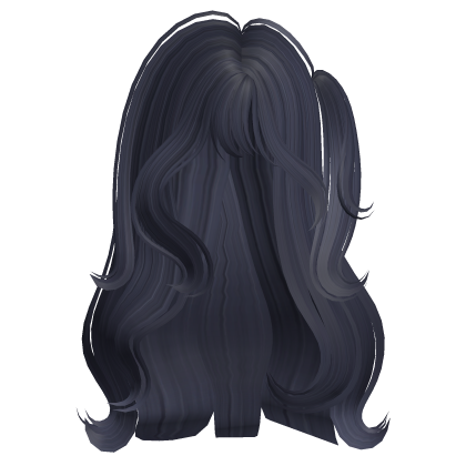 Gyaru Girl Swirly Side Pigtail Hair (Dark Blue) Roblox item