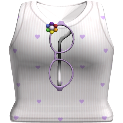 Cute Heart Top Flower Glasses