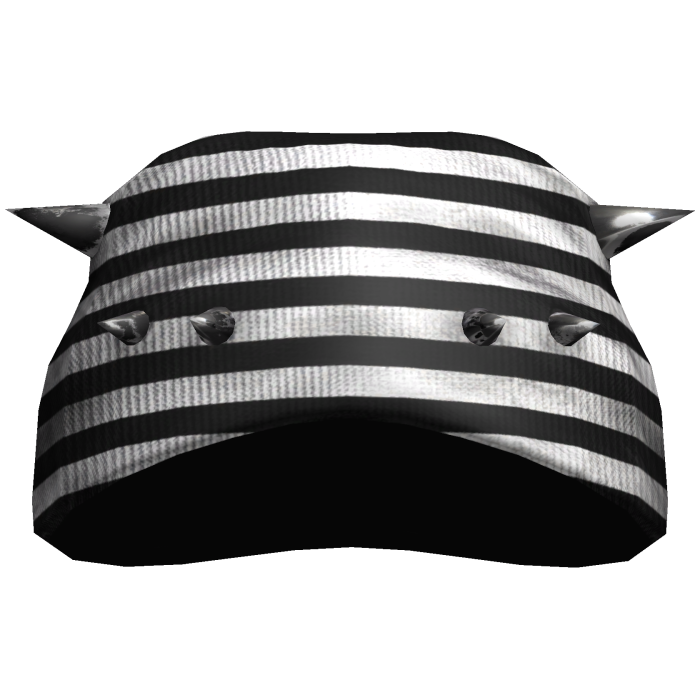 striped emo oversized spiky beanie