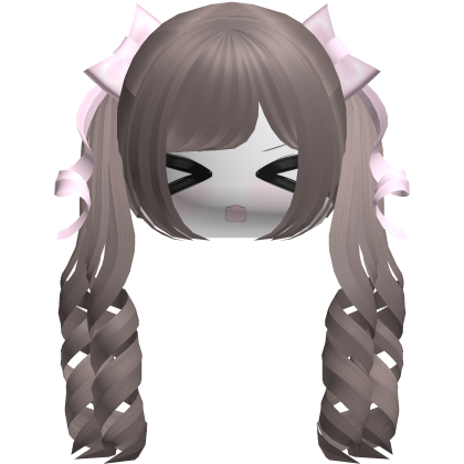 Adorable Kawaii Light Brown Pigtails