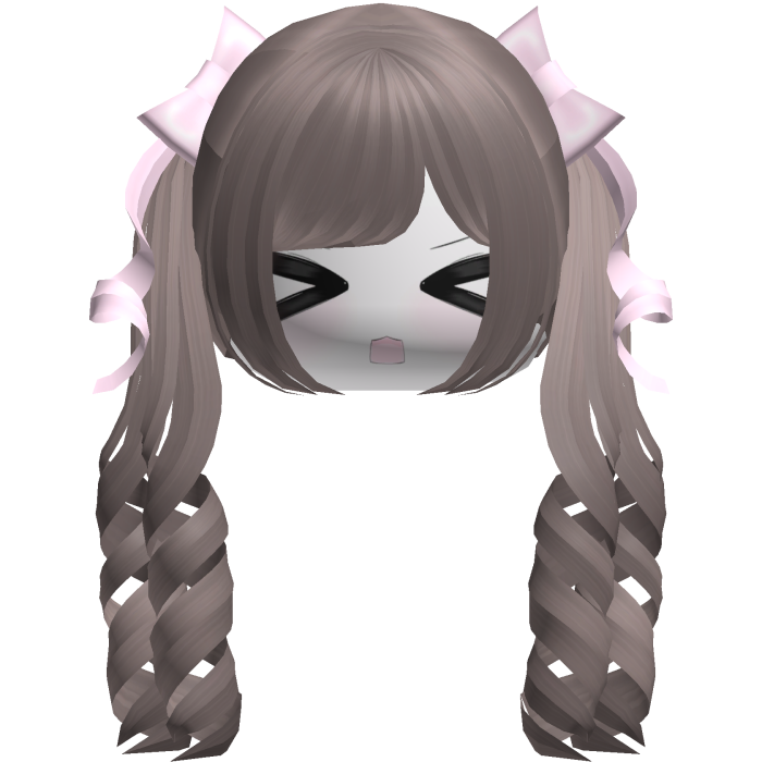 Adorable Kawaii Light Brown Pigtails